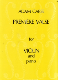 Carse Premiere Valse For Violin & Piano Sheet Music Songbook
