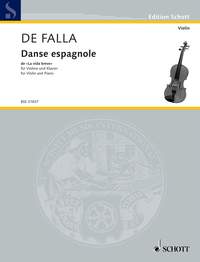 Falla Danse Espagnole Arr Kreisler Violin Sheet Music Songbook