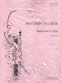 Dvorak Sonatina Op100 G Violin Sheet Music Songbook