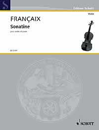 Francaix Sonatine Violin Sheet Music Songbook