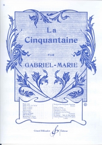 Gabriel-marie La Cinquantaine Violin & Piano Sheet Music Songbook