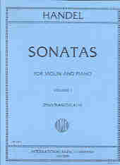 Handel Sonatas (6) Vol 1 Vln & Pno Francescatti Sheet Music Songbook
