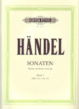 Handel Sonatas Vol 1 Violin & Piano Davisson/ramin Sheet Music Songbook