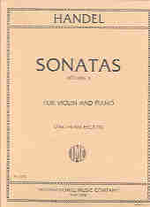 Handel Sonatas (6) Vol 2 Violin & Pno Francescatti Sheet Music Songbook
