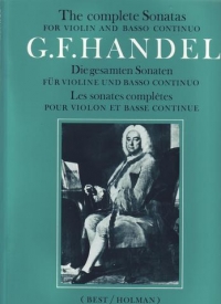 Handel Sonatas Complete (5) Violin & Piano Sheet Music Songbook