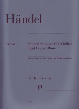 Handel Seven Sonatas Violin & Basso Continuo Sheet Music Songbook