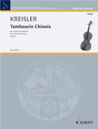 Kreisler Tambourin Chinois  Violin Sheet Music Songbook