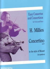 Millies Concertino D In Style Of Mozart Violin Sheet Music Songbook