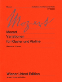 Mozart Variations Violin & Piano Sheet Music Songbook