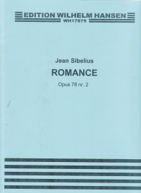 Sibelius Romance Op78 No 2 Violin Sheet Music Songbook