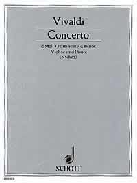 Vivaldi Concerto Dmin Nachez Violin & Piano Sheet Music Songbook