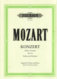 Mozart Concerto K218 No 4 D Oistrakh Violin Sheet Music Songbook
