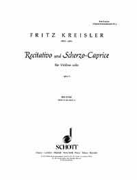 Kreisler Recitativo & Scherzo Caprice Op6 Violin Sheet Music Songbook