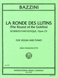 Bazzini La Ronde Des Lutins Op25 Violin Sheet Music Songbook