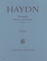 Haydn Sonata  G Major Hob Xv:32 Violin Sheet Music Songbook