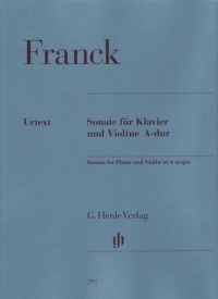 Franck Sonata Amaj Violin Sheet Music Songbook