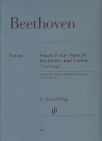 Beethoven Sonata Op24 F (spring) Brandenburg Vln Sheet Music Songbook