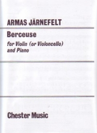 Jarnefelt Berceuse Violin Or Cello & Piano Sheet Music Songbook