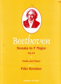 Beethoven Sonata Op24 F (spring) Violin & Piano Sheet Music Songbook