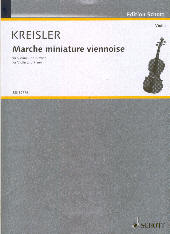 Kreisler Marche Miniature Viennoise Vln Simplified Sheet Music Songbook