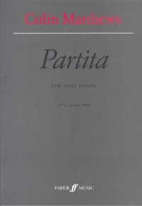 Matthews C Partita Rowland Violin Sheet Music Songbook