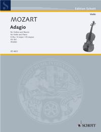 Mozart Adagio K261 Violin & Piano Sheet Music Songbook