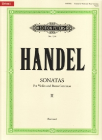 Handel Sonatas Complete Vol 2 Violin & Pno Burrows Sheet Music Songbook