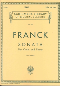 Franck Sonata (ed Lichtenberg) Violin Sheet Music Songbook