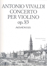 Vivaldi Concerto Op3 No 3 G Forrer Violin & Piano Sheet Music Songbook