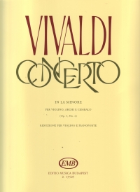Vivaldi Concerto Op3 No 6 Amin Rv356 (fl/173) Vln Sheet Music Songbook