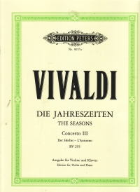 Vivaldi Concerto Op8 No 3 Fmin Kolneder Autumn Sheet Music Songbook