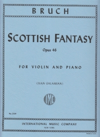 Bruch Scottish Fantasy Op46 (galamain) Violin Sheet Music Songbook