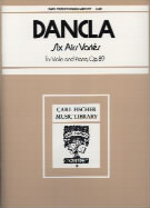 Dancla 6 Airs Varies Op89 (series 1) Violin Sheet Music Songbook
