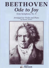 Beethoven Ode To Joy (symphony No 9) Violin & Pf Sheet Music Songbook
