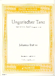 Brahms Hungarian Dance No 5 Joachim Violin & Piano Sheet Music Songbook