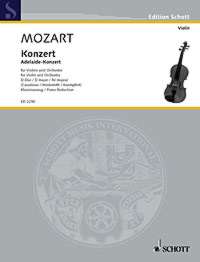 Mozart Concerto K294a D Major (adelaide) Violin Sheet Music Songbook