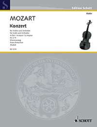 Mozart Concerto K219 No 5 A Violin Rostal Sheet Music Songbook