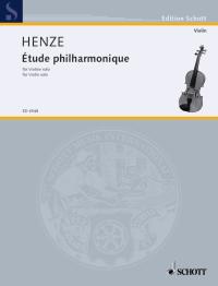 Henze Etude Philharmonique Violin Sheet Music Songbook