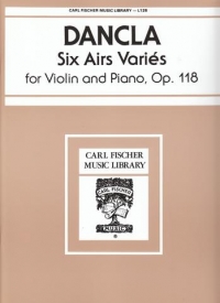 Dancla Airs Varies (6) Op118 Violin Sheet Music Songbook