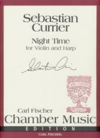 Currier Night Time Violin & Harp Sheet Music Songbook