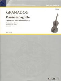 Granados Danse Espagnole Arr Kreisler Violin&piano Sheet Music Songbook