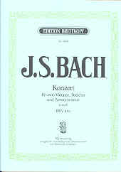 Bach Concerto Dmin Bwv1043 2 Violins & Piano Sheet Music Songbook