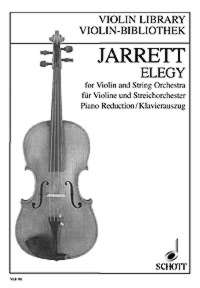 Jarrett Elegy Violin/piano Reduction Sheet Music Songbook