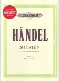Handel Sonatas Vol 1 Bk & Cd Music Partner Violin Sheet Music Songbook
