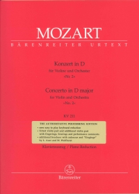 Mozart Concerto K211 No 2 D Violin Sheet Music Songbook