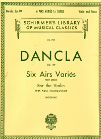 Dancla 6 Airs Varies Op89 Violin Sheet Music Songbook