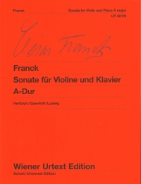 Franck Sonata A Violin & Piano Sheet Music Songbook