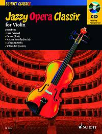 Jazzy Opera Classix Violin Book & Cd Sheet Music Songbook