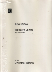 Bartok Violin Sonata No 1 Violin & Piano Sheet Music Songbook