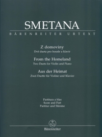 Smetana From The Homeland 2 Duets Violin & Piano Sheet Music Songbook